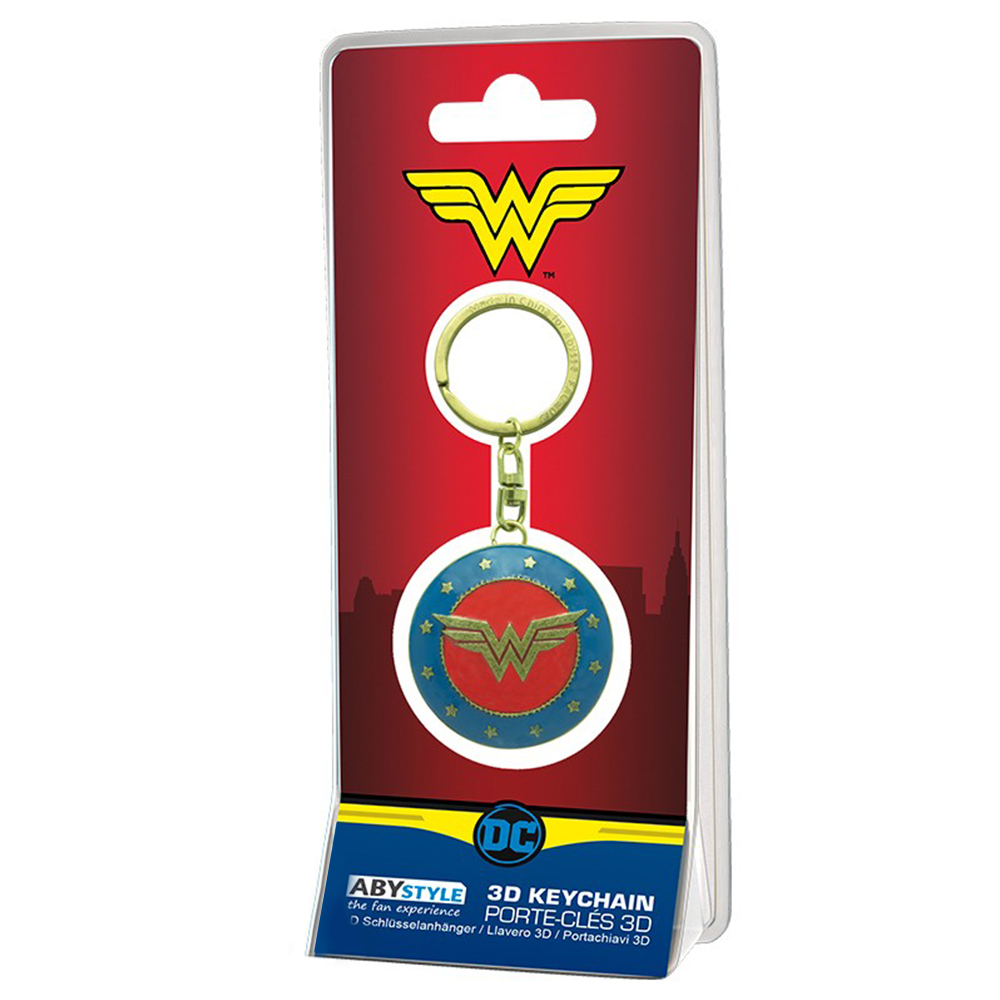 Abystyle DC Comics - The Wonder Woman Shield Keychain 3D