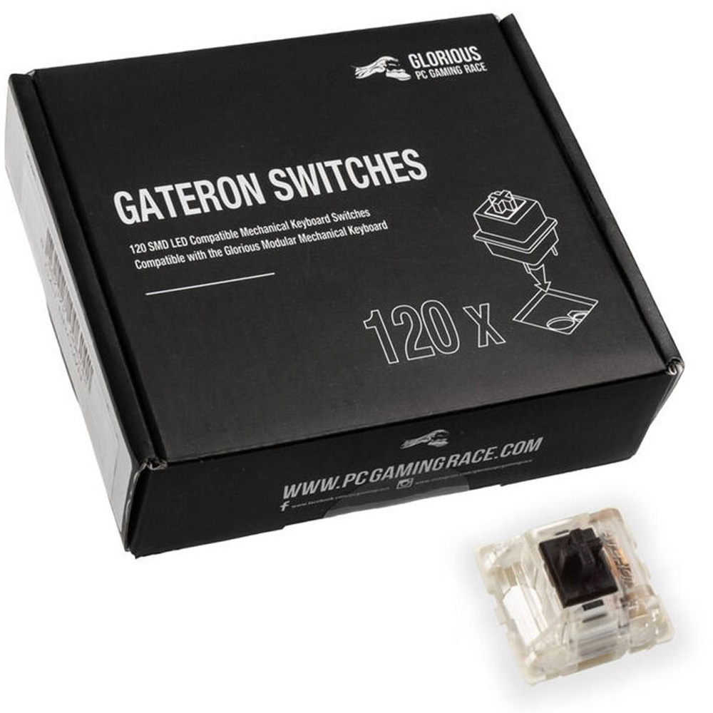 Glorious PC Gaming Race Gateron Black Switches x 120