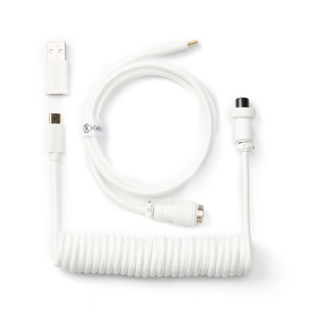 Keychron Coiled Type-C Cable, White