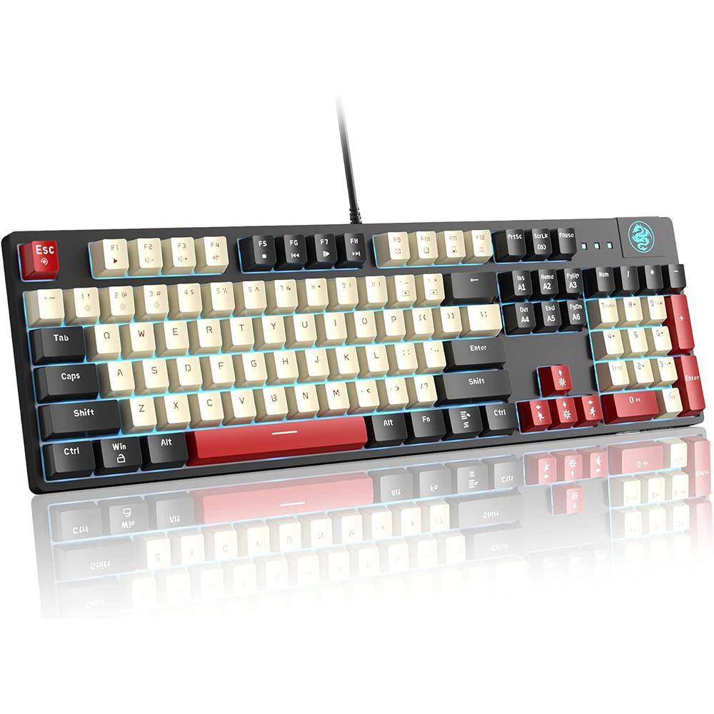 Magegee MK-ARMOR Carbon A, Blue Lighting, Red Switch, US