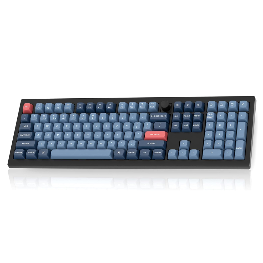 Keychron V6 MAX, Gateron Jupiter Red Switch, Black, US