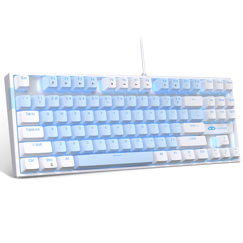 Magegee MK-STAR White-Blue, Blue Lighting, Blue Switch, US