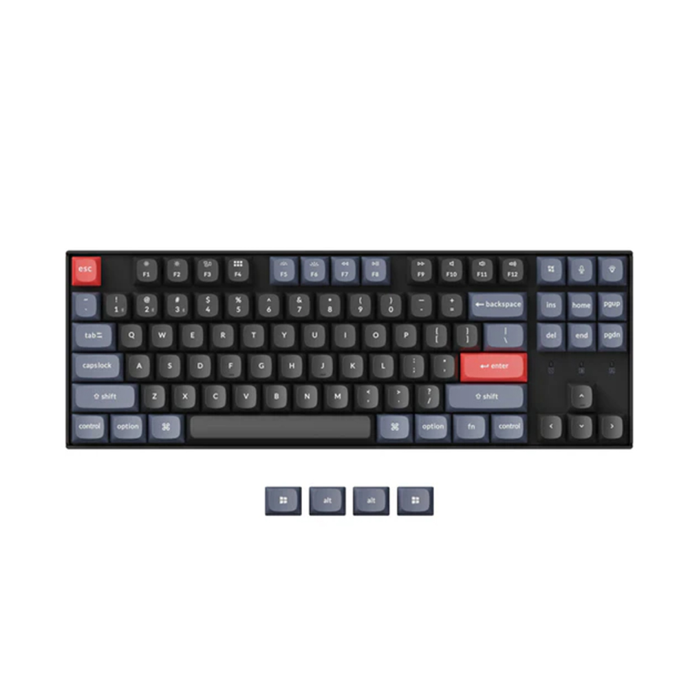 Keychron K8 Pro, TKL, Gateron G Pro Red Switch, Black, US