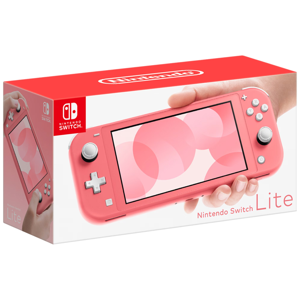 Nintendo Switch Lite, Coral + Animal Crossing + NSO 12 Month Subscription