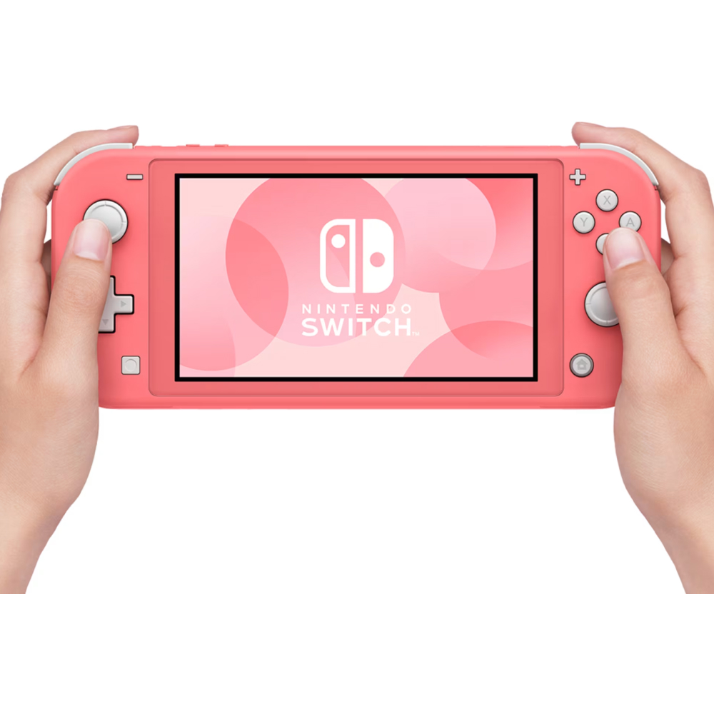 Nintendo Switch Lite, Coral + Animal Crossing + NSO 12 Month Subscription