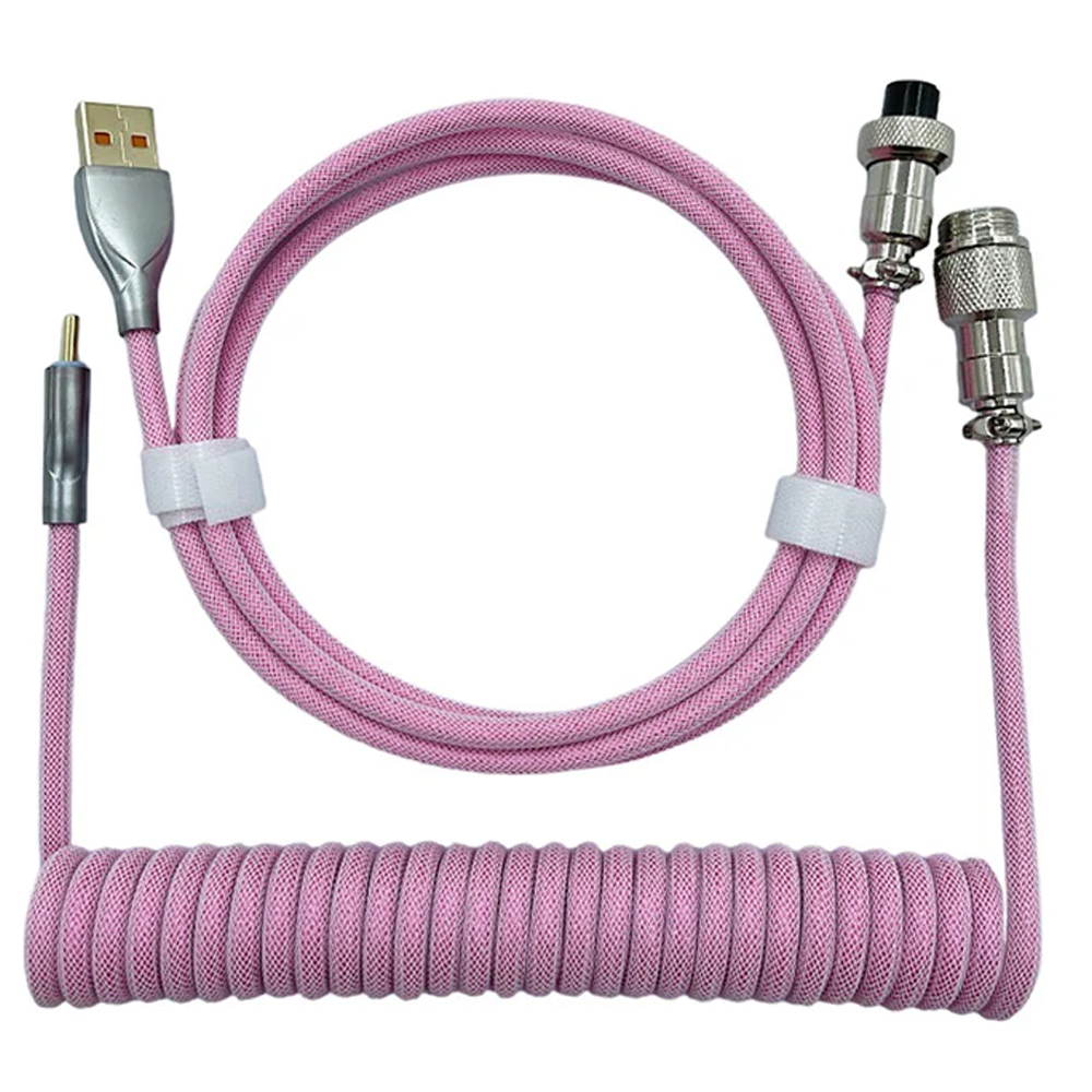 VGN Double-Layer Coiled Cable, Pink