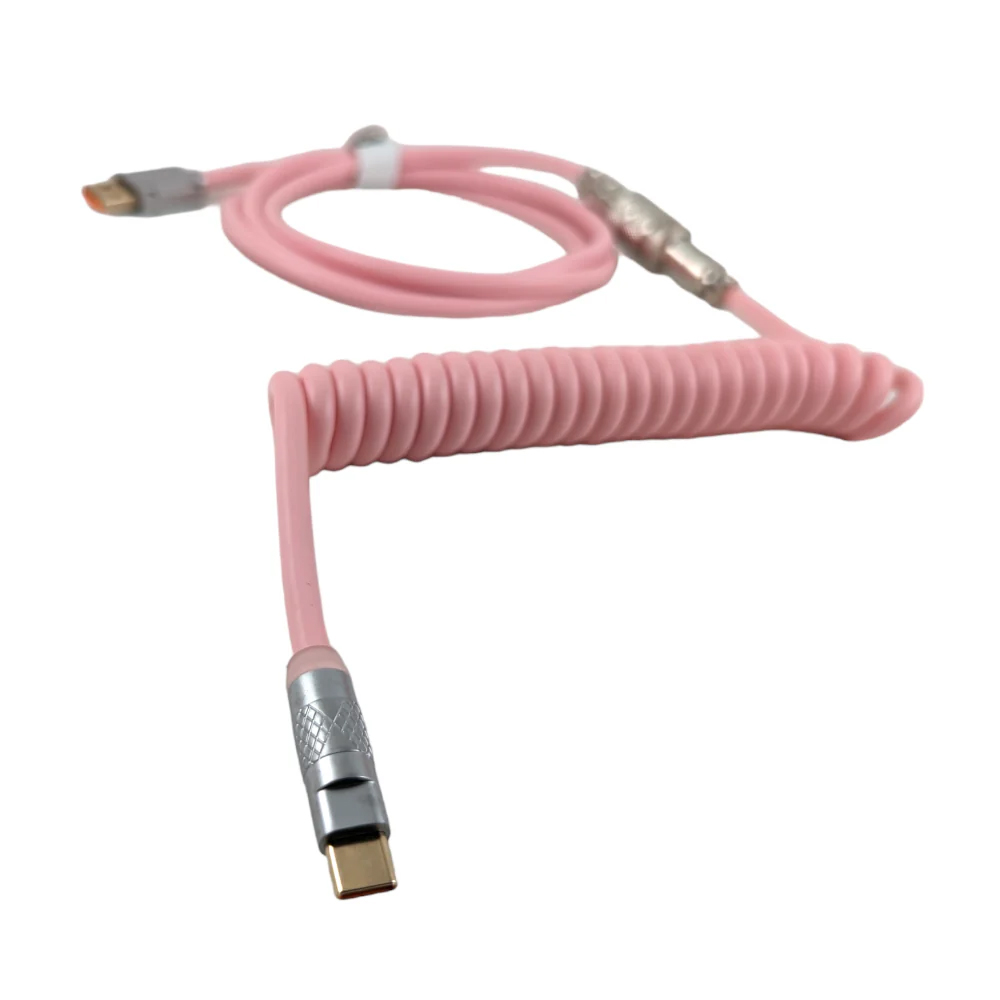 VGN PU Coiled Cable, Pink