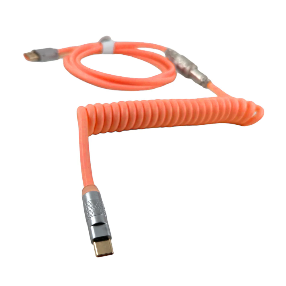 VGN PU Coiled Cable, Orange