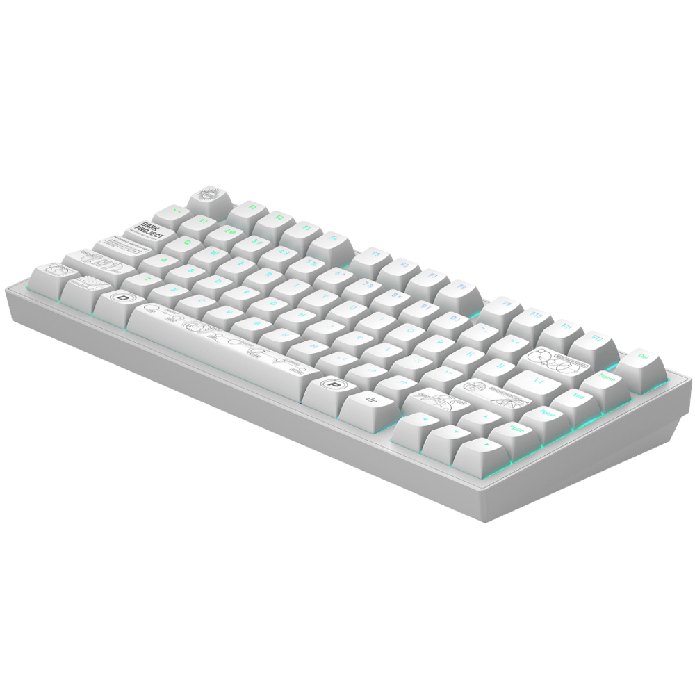 Dark Project ALU81A Terra Nova White, G3MS Moonstone Switch, US