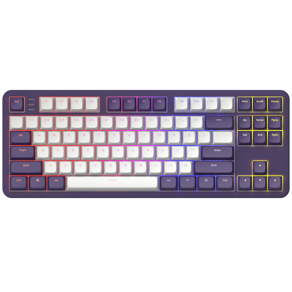 Dark Project ALU87A Violet-White, G3MS Sapphire Switch, US