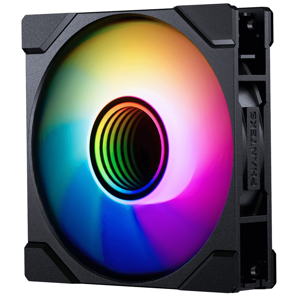 PHANTEKS M25 Gen2 PWM D-RGB Fan Reverse, 3-Pack, 120mm, Black