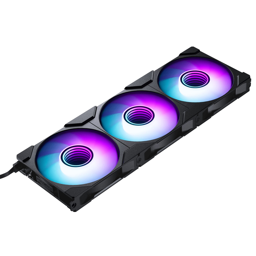 PHANTEKS M25 Gen2 PWM D-RGB Fan, 3-Pack, 120mm, Black