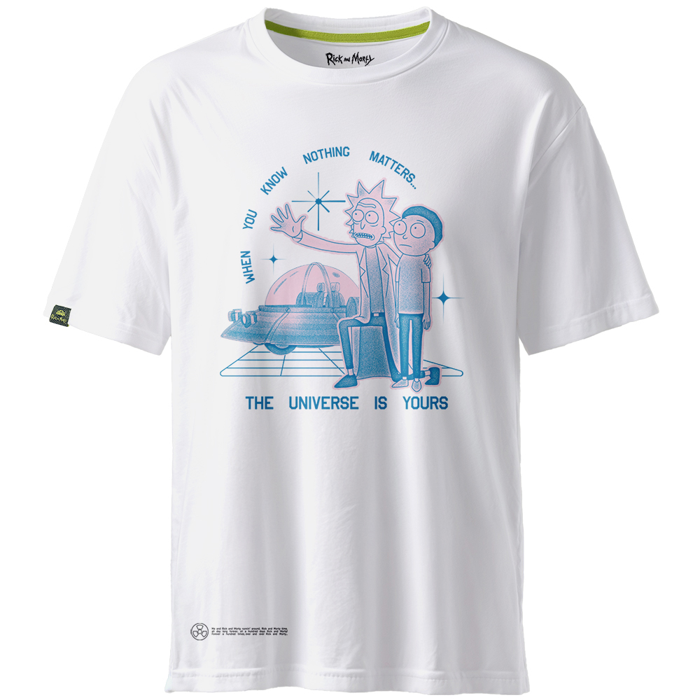 Rick and Morty T-Shirt, Nothing Matters, White, XL