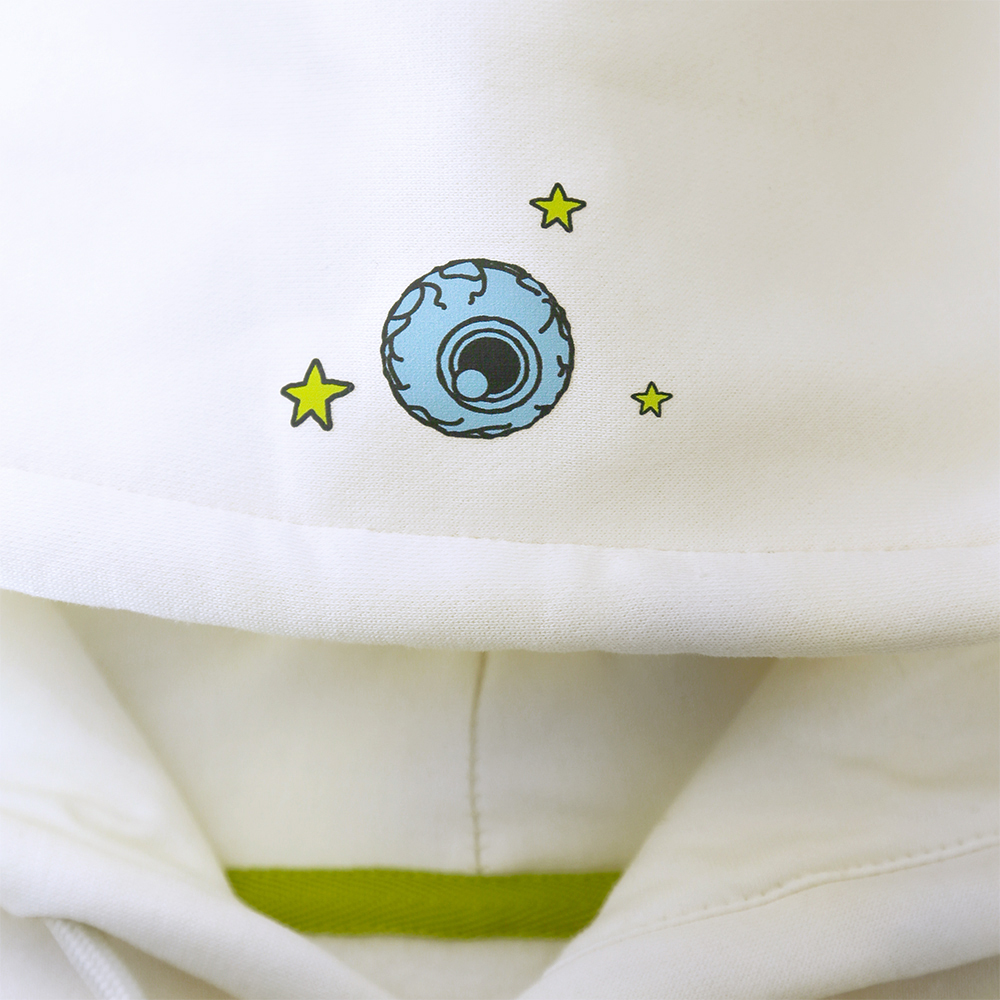 Rick and Morty Hoodie, Off-White, L