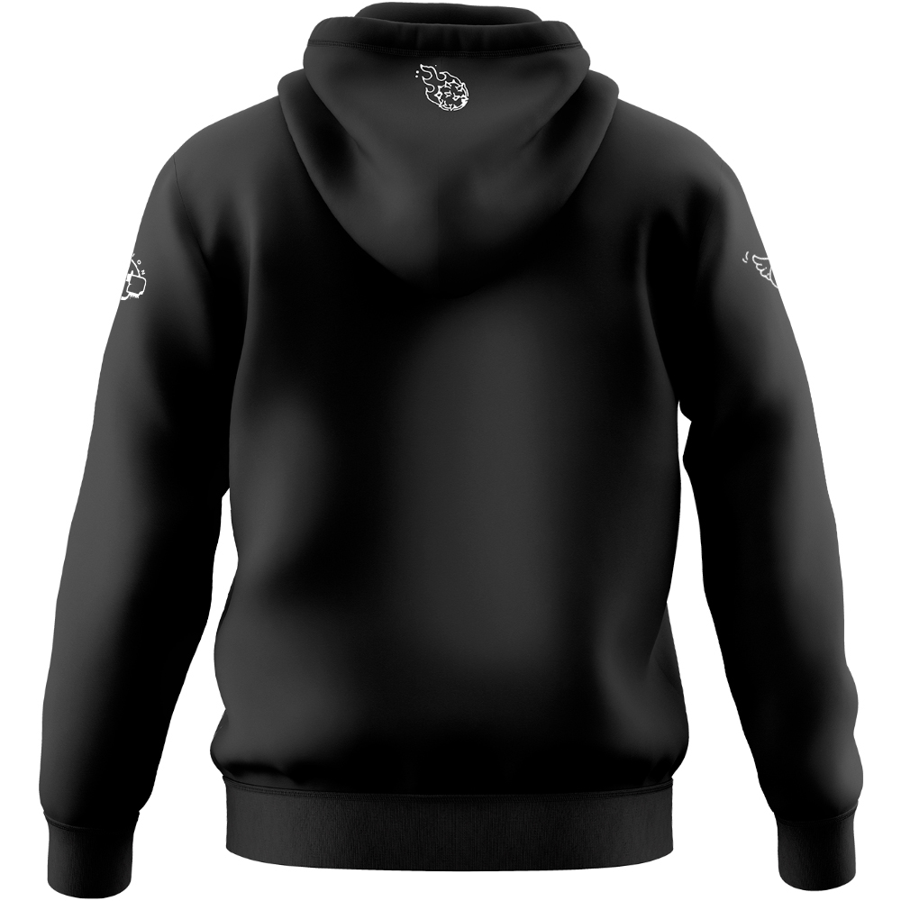 Rick and Morty Hoodie With Logo, Black, L