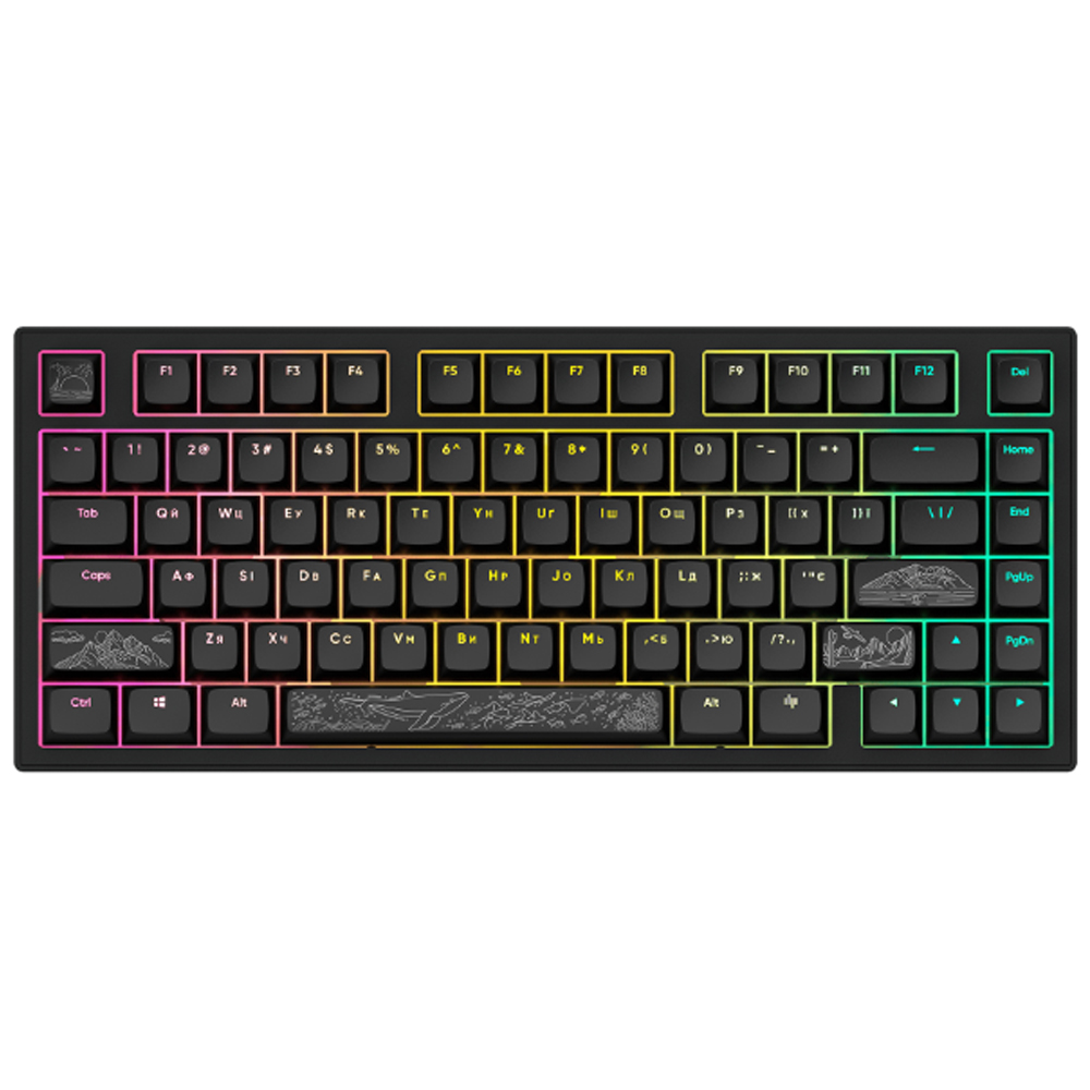 Dark Project ALU81A Terra Nostra Black, G3MS Moonstone Switch, RU