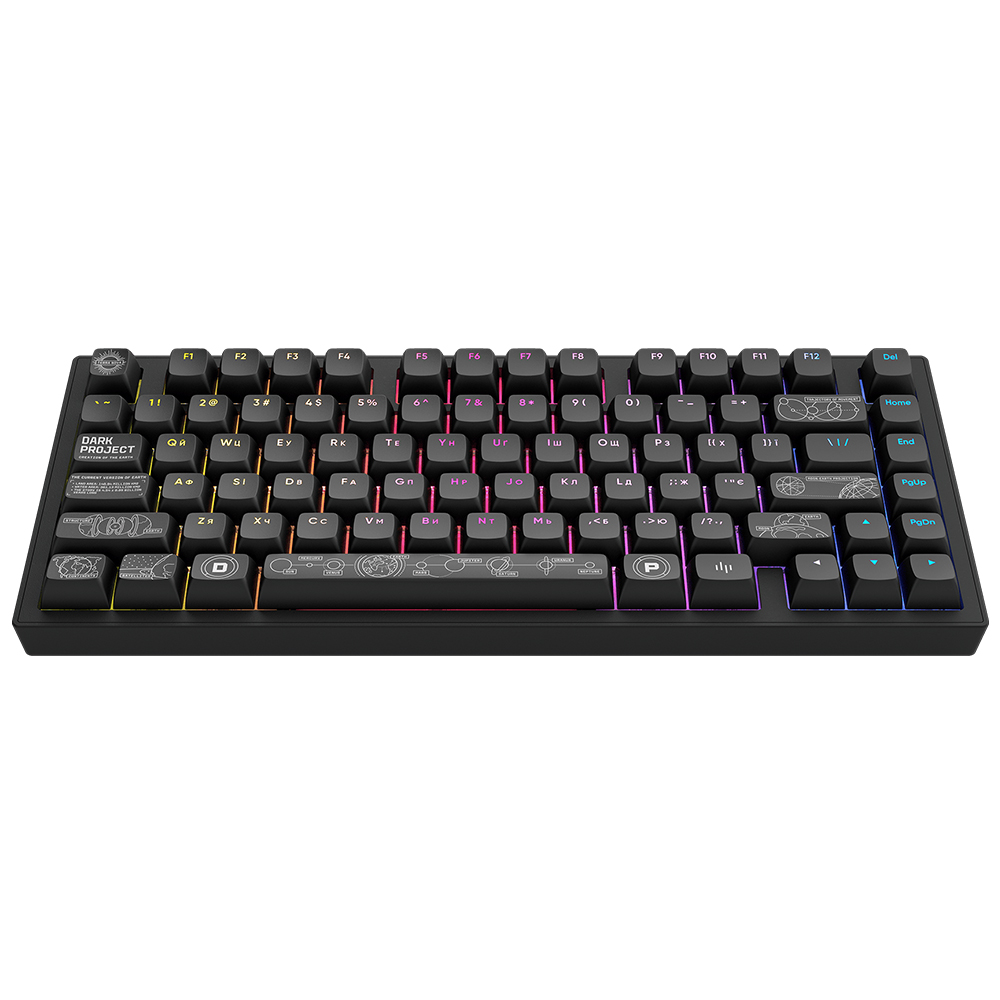 Dark Project ALU81A Terra Nova Black, G3MS Moonstone Switch, RU