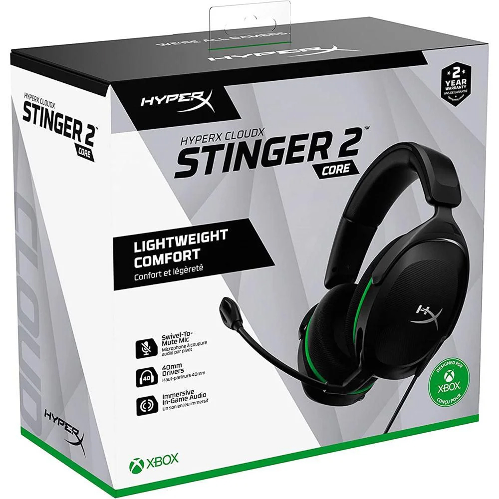 HyperX CloudX Stinger 2 Core Xbox, Black