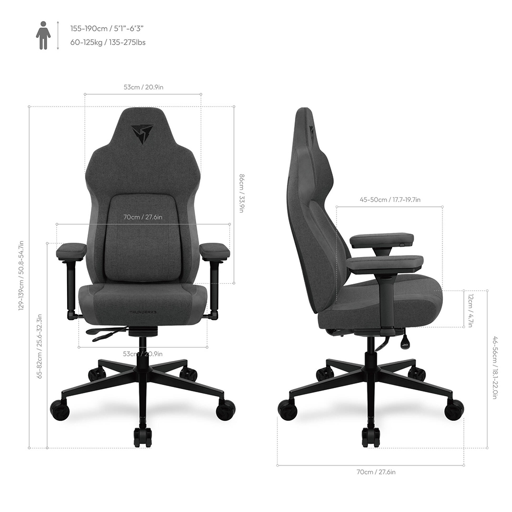 ThunderX3 CORE Smart Loft, Dark Grey