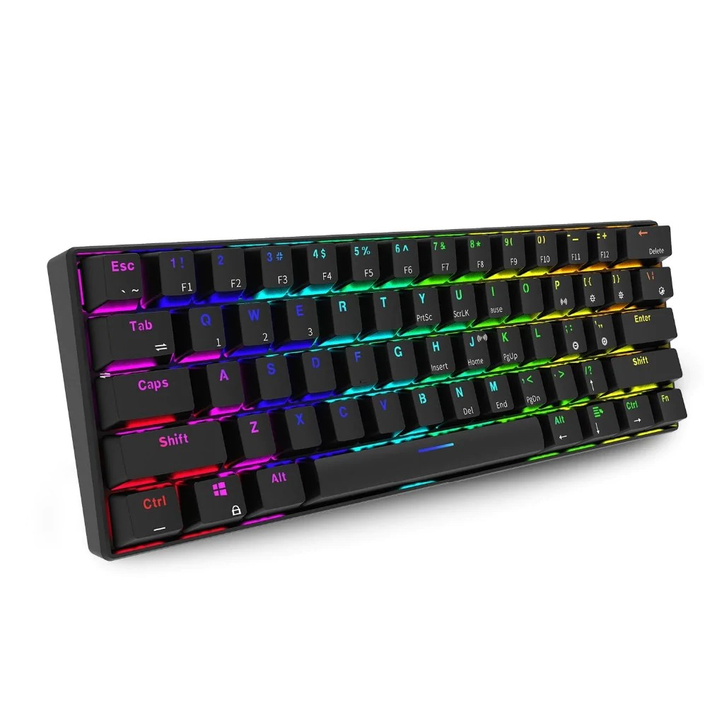 ROYAL KLUDGE RK61 Black, Blue Switch, US