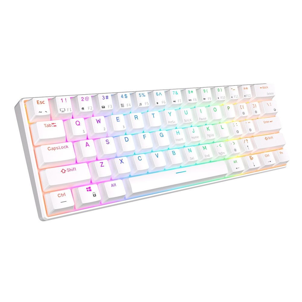 ROYAL KLUDGE RK61 White, Red Switch, US