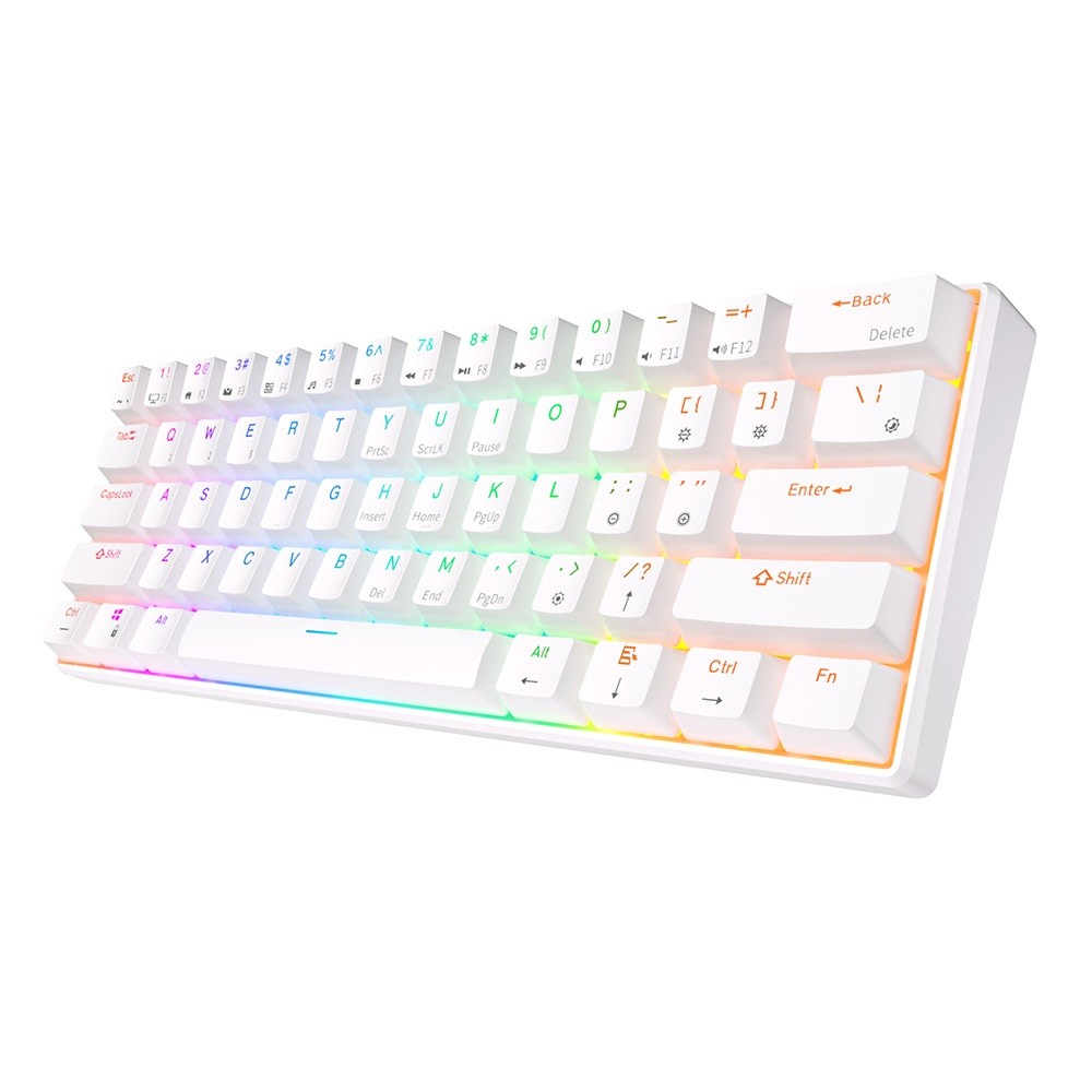ROYAL KLUDGE RK61 White, Red Switch, US