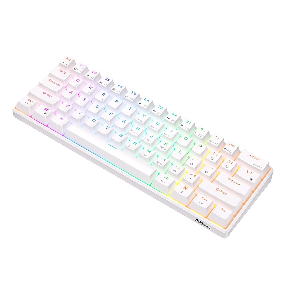 ROYAL KLUDGE RK61 White, Red Switch, US