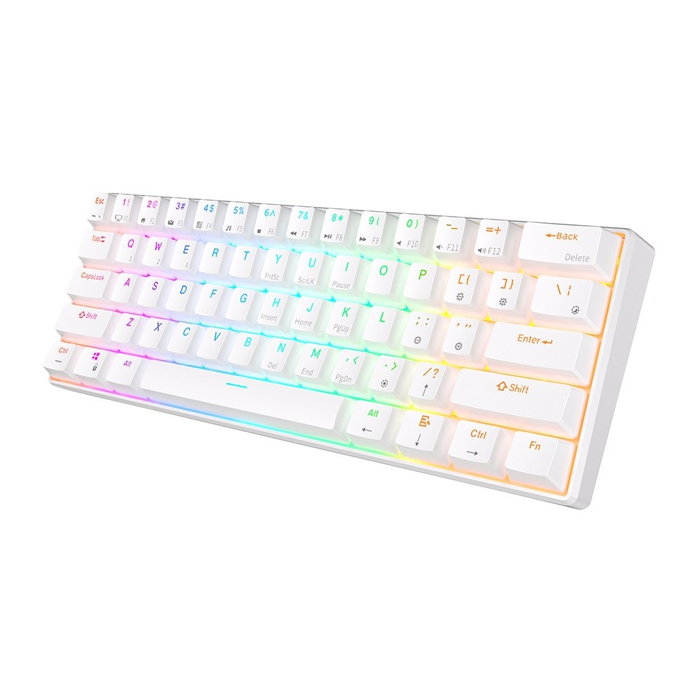 ROYAL KLUDGE RK61 White, Red Switch, US