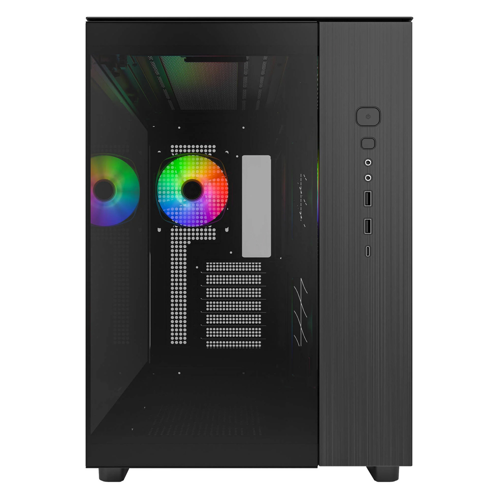 Montech KING 65 PRO, Tempered Glass, ARGB, Black