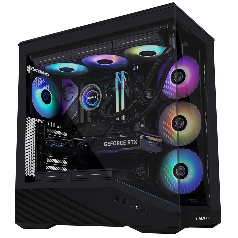 Lian Li Vector V100, Tempered Glass, Black