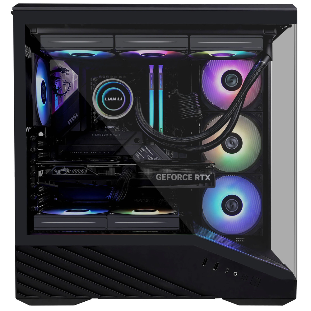 Lian Li Vector V100, Tempered Glass, Black