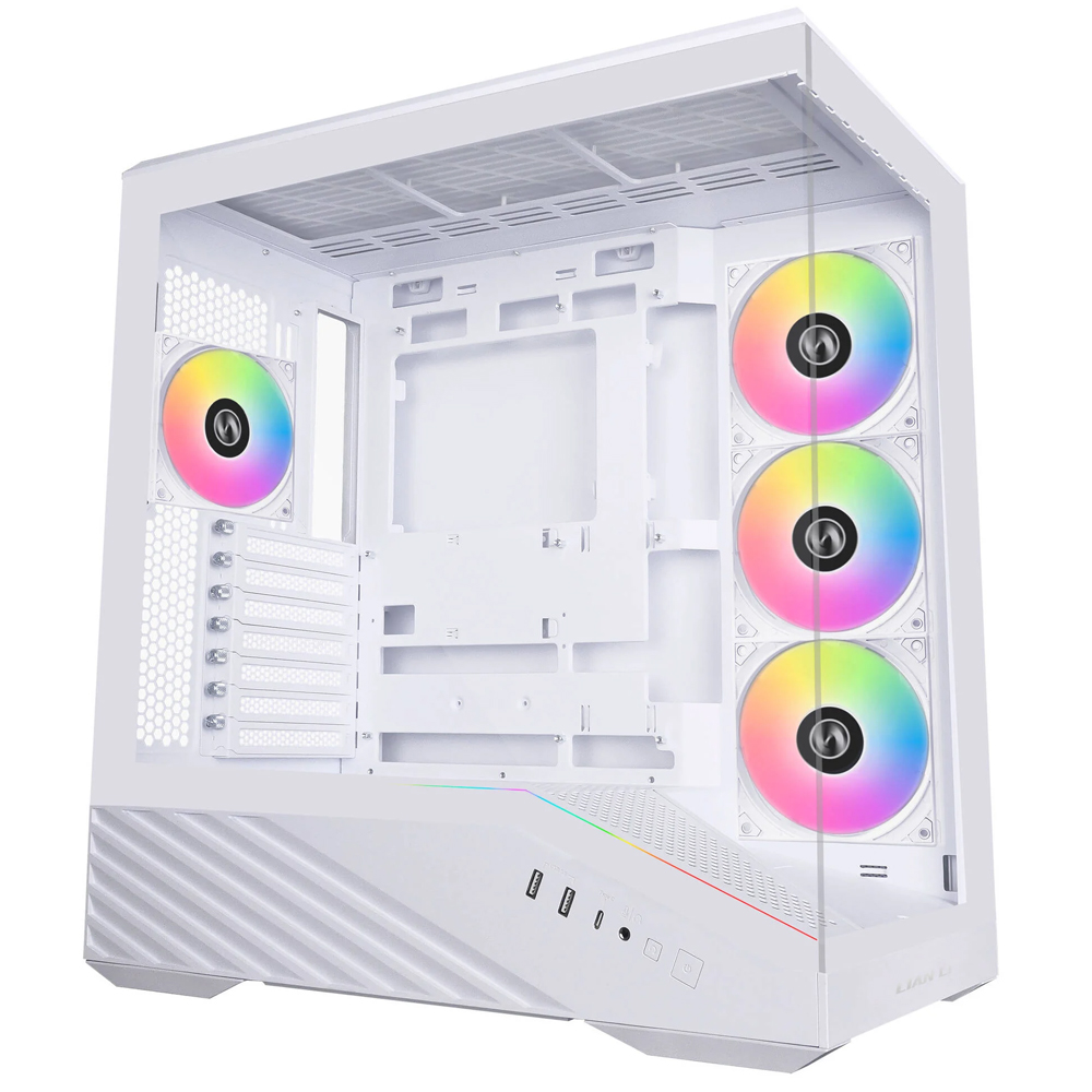 Lian Li Vector V100, Tempered Glass, White