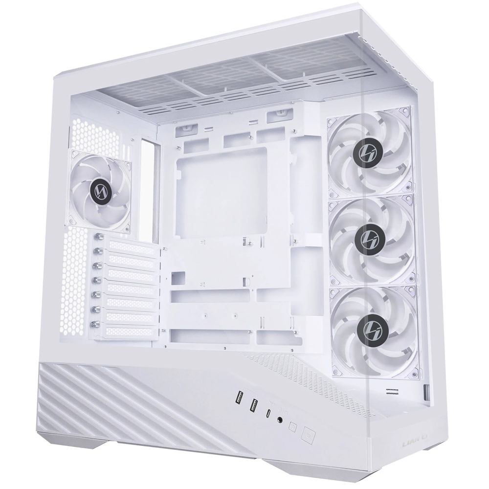 Lian Li Vector V100, Tempered Glass, White