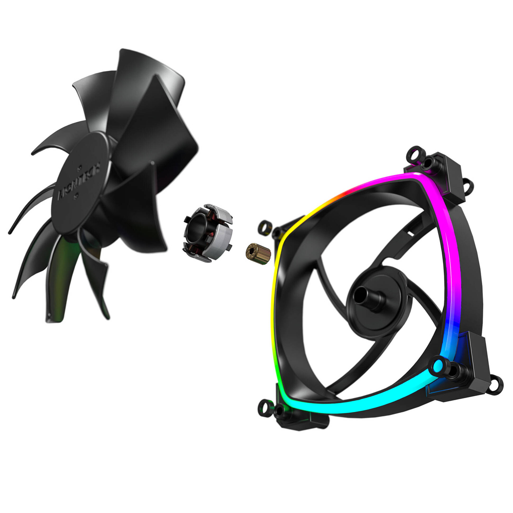 Montech AX120 PWM ARGB Fan, 3-pack, 120mm, Black