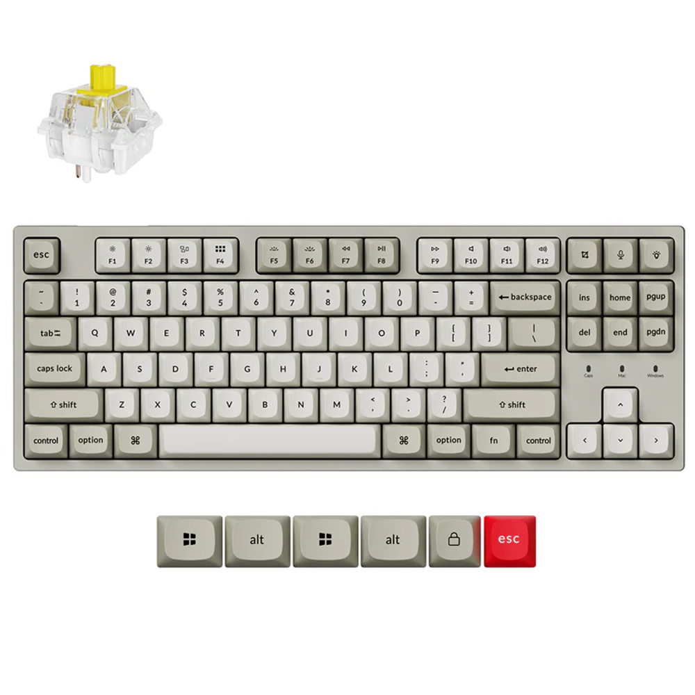 Keychron C1 Pro 8K, Keychron Super Banana Switch, Retro, US