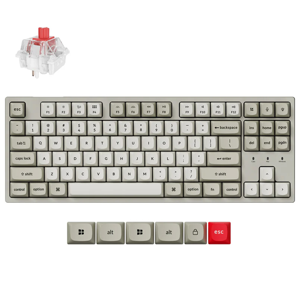 Keychron C2 Pro 8K, Keychron Super Red Switch, Retro, US
