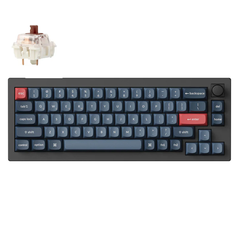 Keychron V2 MAX, Gateron Jupiter Brown Switch, Black, US
