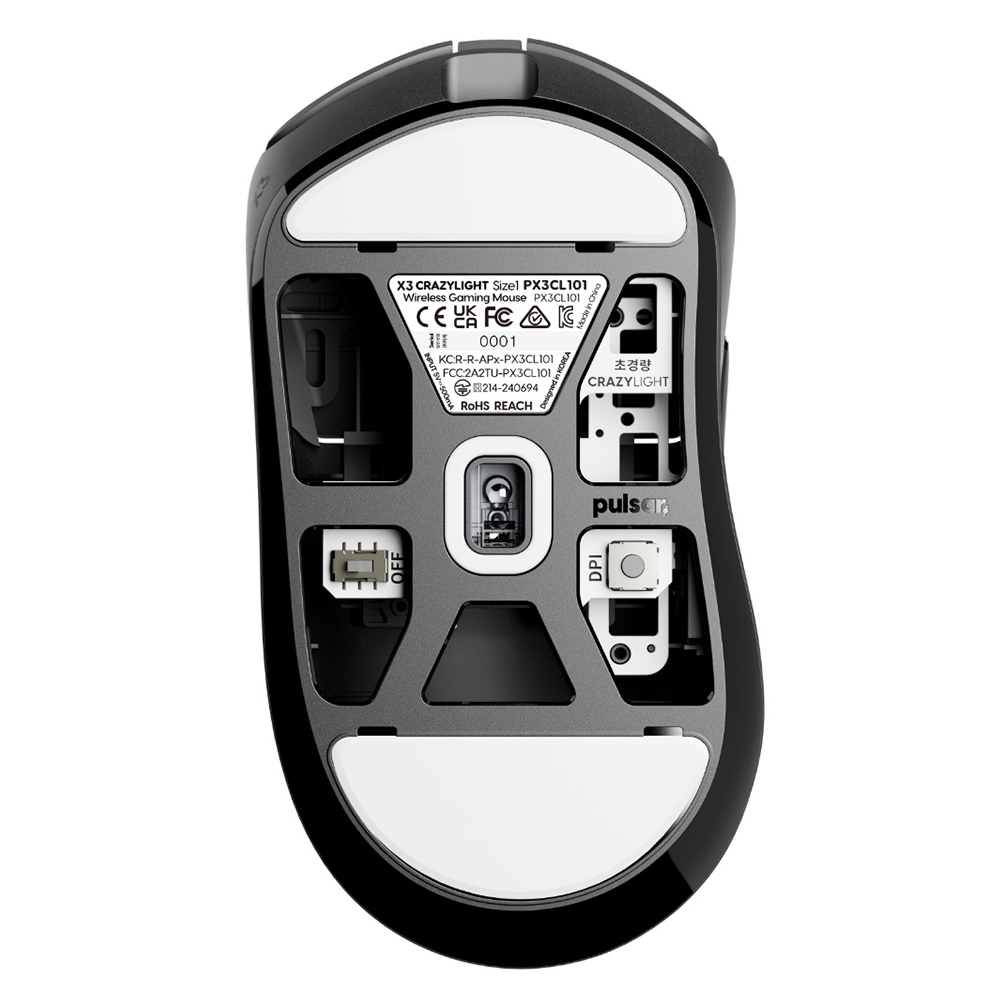 Pulsar X3 CRAZYLIGHT Wireless, Jet Black