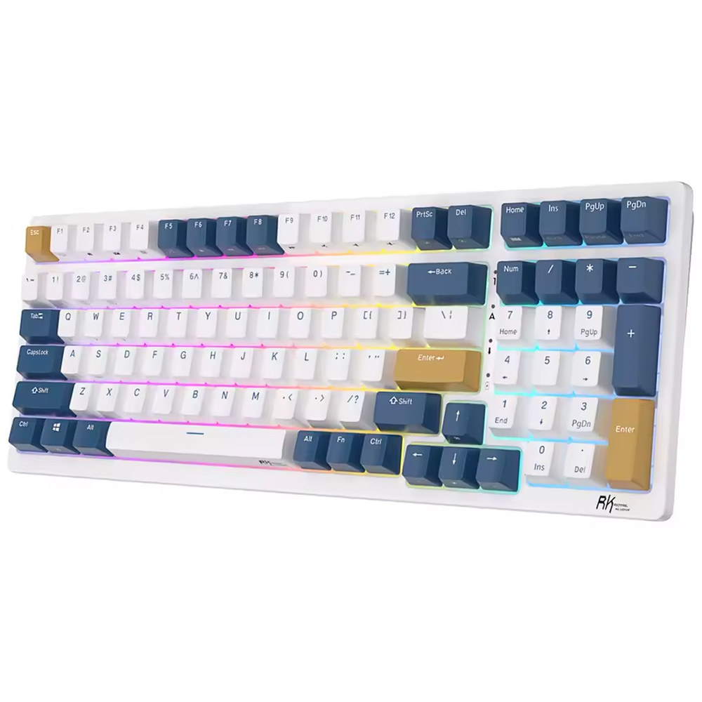 ROYAL KLUDGE RK98 Klein Blue, Blue Switch, US