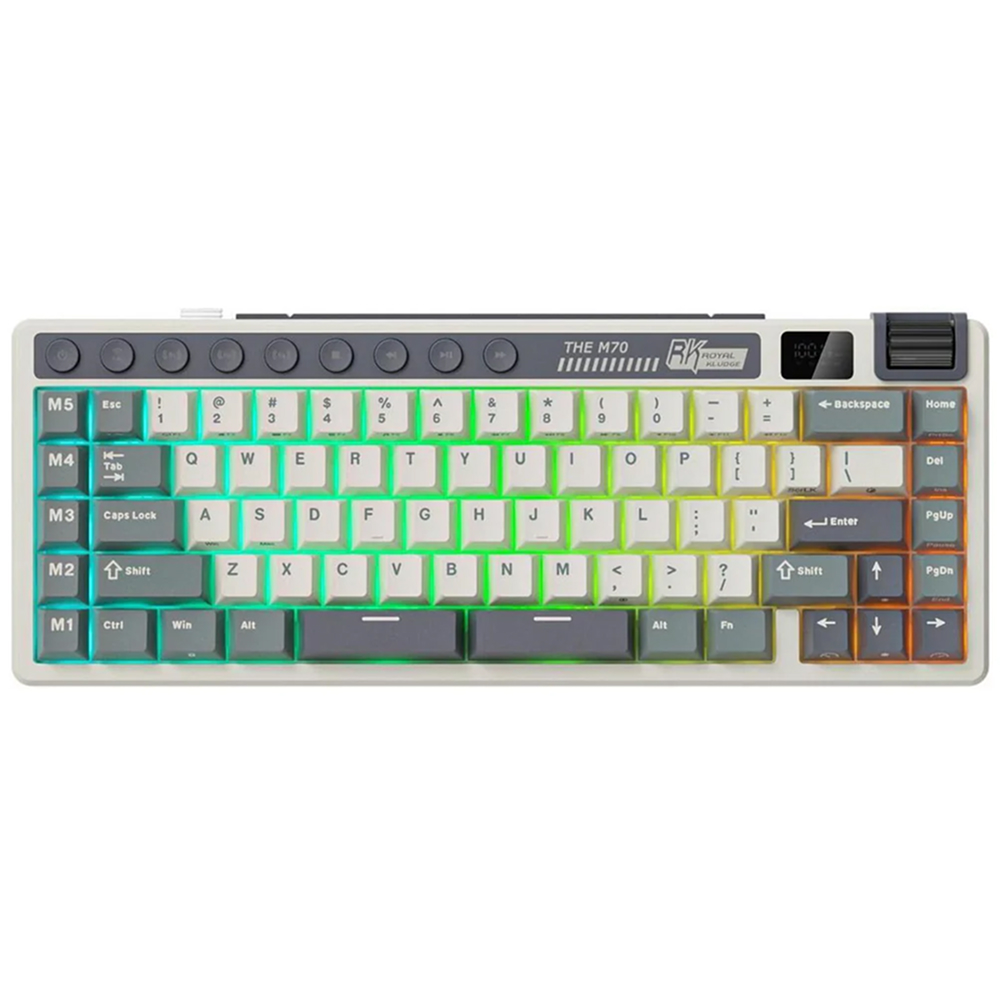 ROYAL KLUDGE M70 Cyan, Beige Switch, US