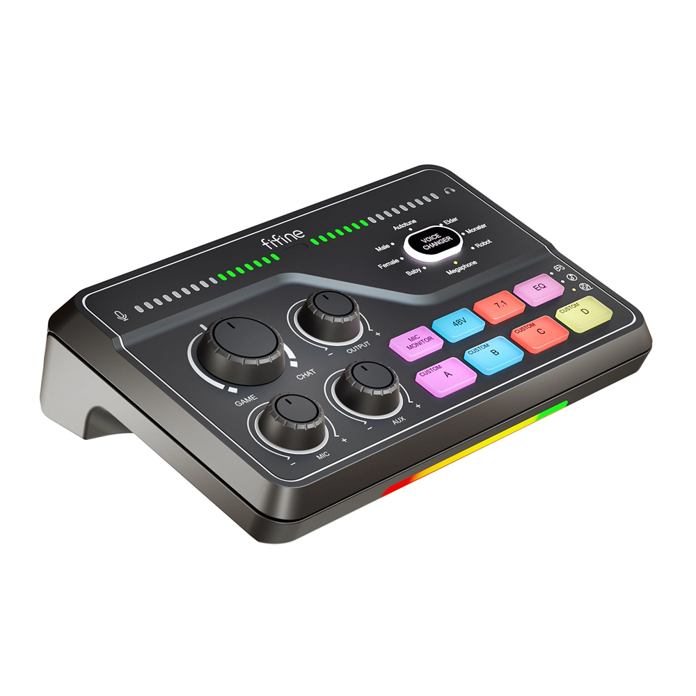 FIFINE AMPLIGAME SC8 Gaming USB Mixer