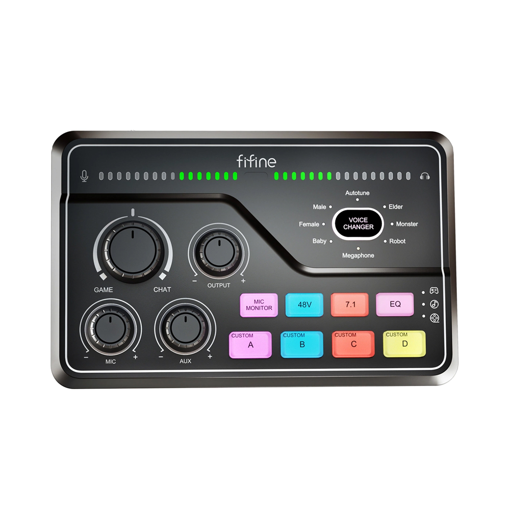 FIFINE AMPLIGAME SC8 Gaming USB Mixer