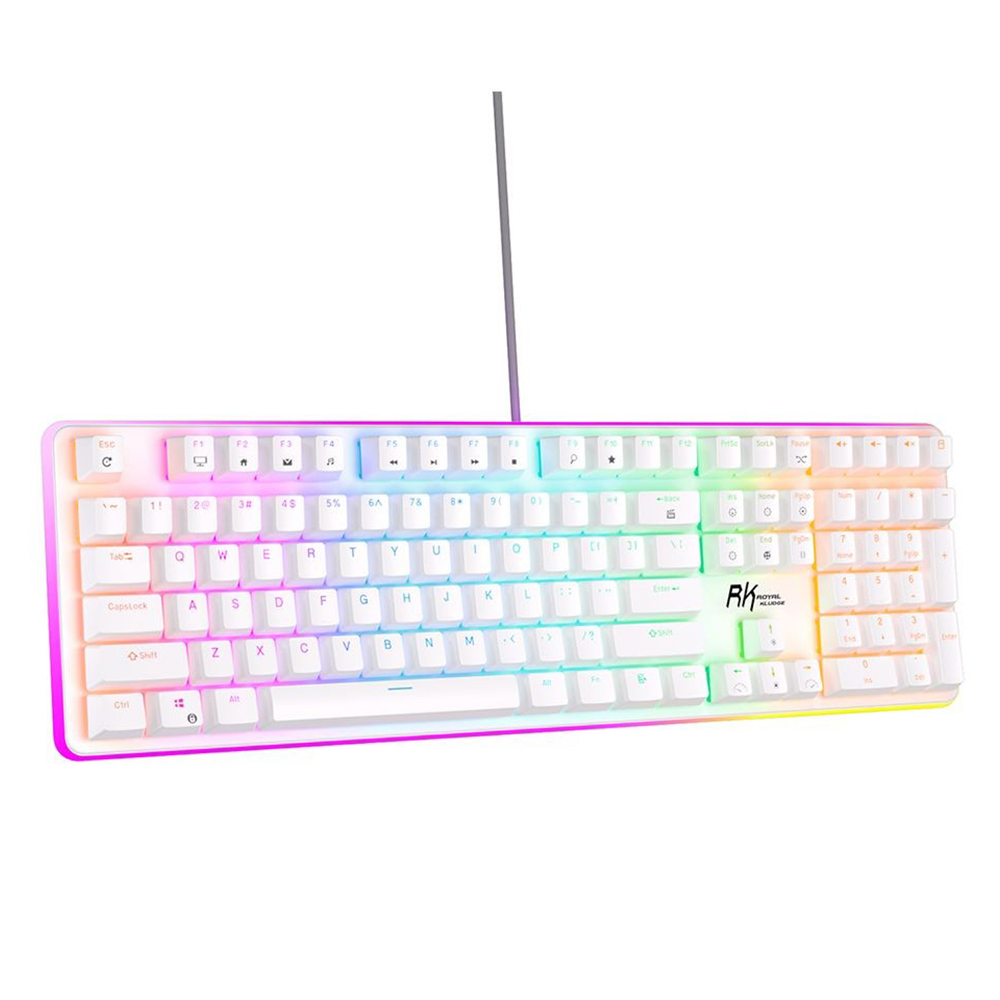 ROYAL KLUDGE RK918 White, Blue Switch, US