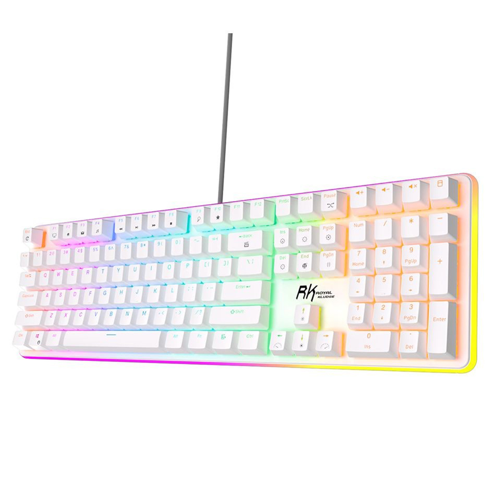 ROYAL KLUDGE RK918 White, Blue Switch, US