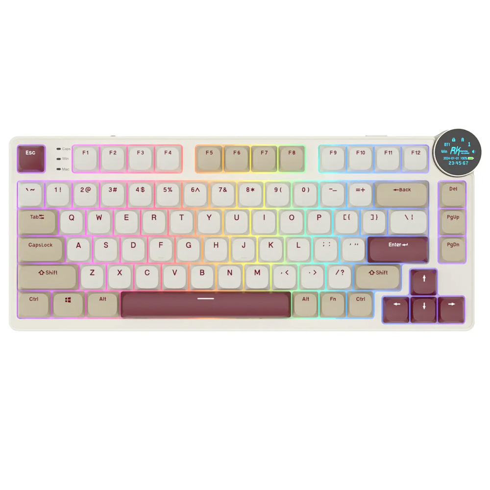 ROYAL KLUDGE N80 Rosy Clouds, Brown Switch, US