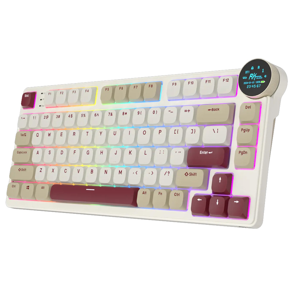 ROYAL KLUDGE N80 Rosy Clouds, Brown Switch, US