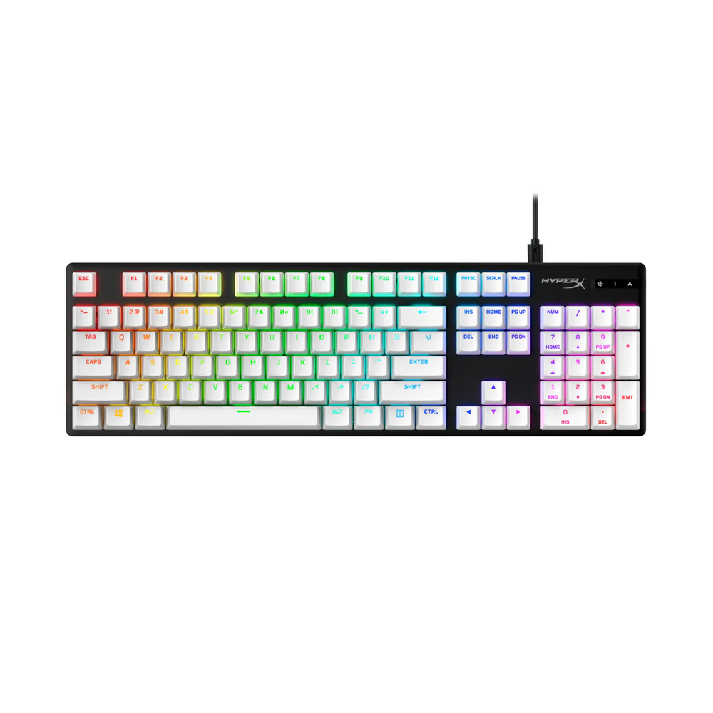 HyperX Double Shot PBT Keycap Full Set, White
