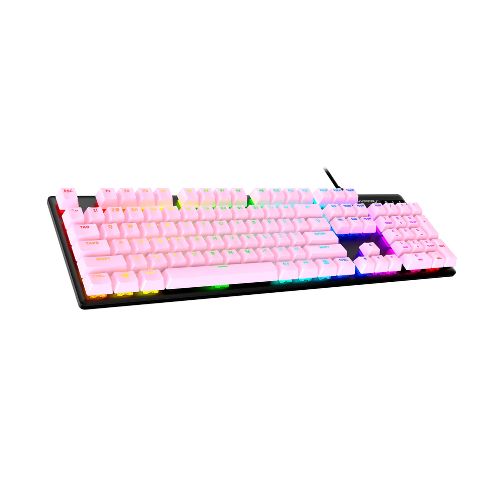 HyperX Double Shot PBT Keycap Full Set, Pink