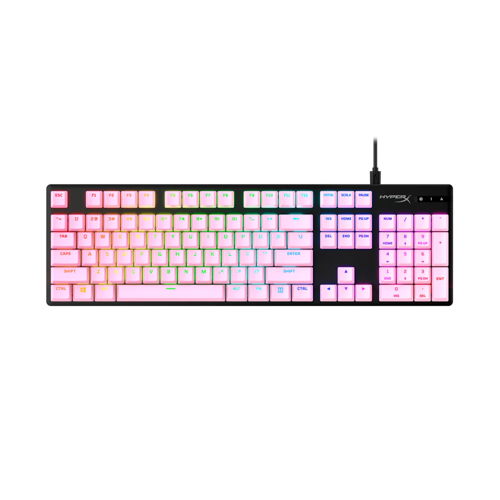 HyperX Double Shot PBT Keycap Full Set, Pink
