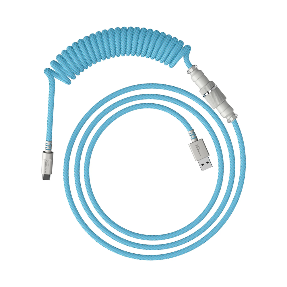 HyperX Coiled Cable, Light Blue